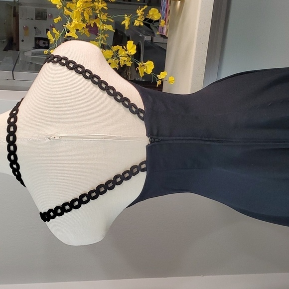 De-Laru by Lind Bernell vintage black dress. Size 3/4. Fit and‎ flair. USA 🇺🇸 - Picture 6 of 13